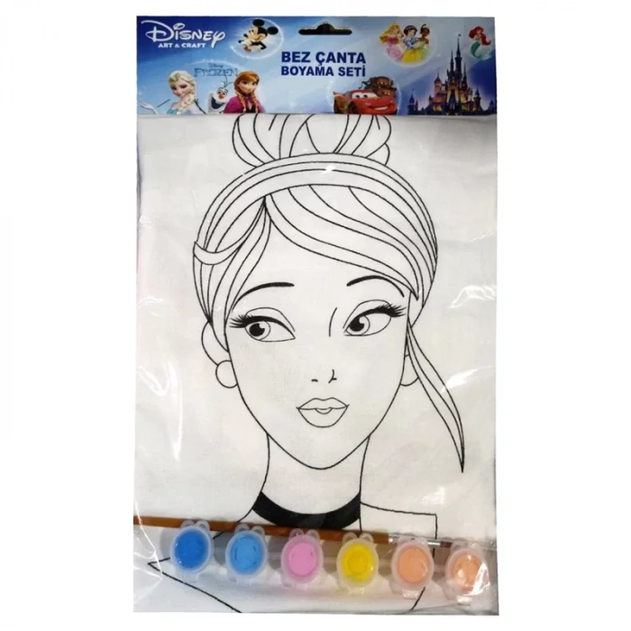 Ponart Cinderella baskılı çanta 35x42 WD-B106 The Walt Disney