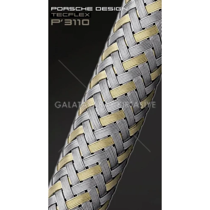 Porsche Design Tükenmez Kalem P3110 TexFlex Altın-Çelik 988790