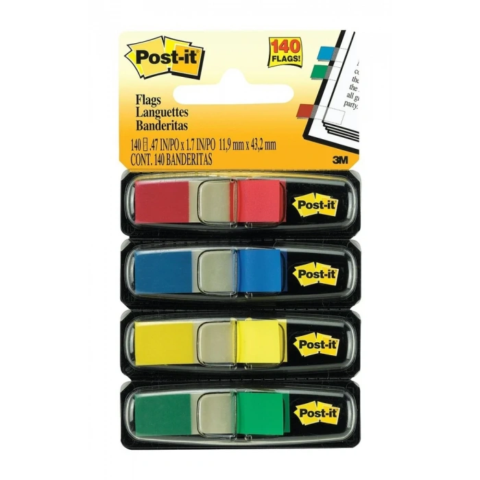 Post-it Index 4 Neon Renk x 35 Adet 683-4
