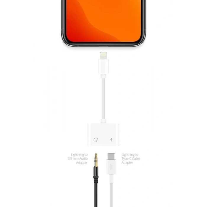 Powerway Ac01 Lightning To 3.5mm Audio Ses Çevirici Adaptör