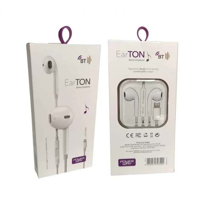 POWERWAY BTX17 EARTON LİGHTNİNG STEREO KULAKİÇİ KULAKLIK