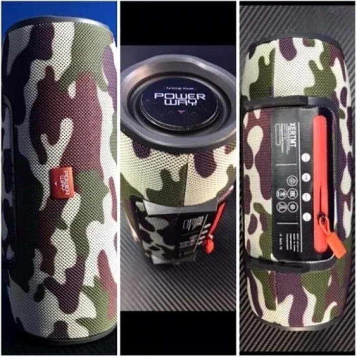 POWERWAY WRX08 EXTRABASS WİRELESS SPEAKER KAMUFLAJ