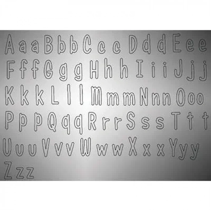 Prenses Partisi Harf Stickerlı Kendin Yaz Dev Afiş