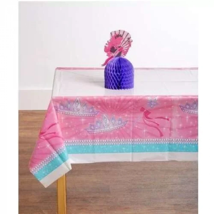Prenses Partisi Plastik Masa Örtüsü 137 x 274 cm
