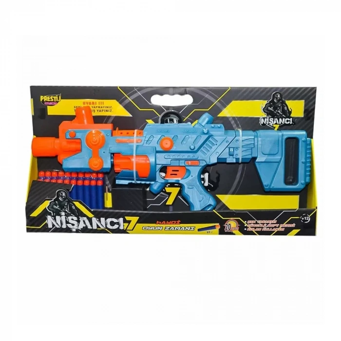 Prestij Kartelalı Nişancı 7 Pilli Dart Atıcı Fab1504