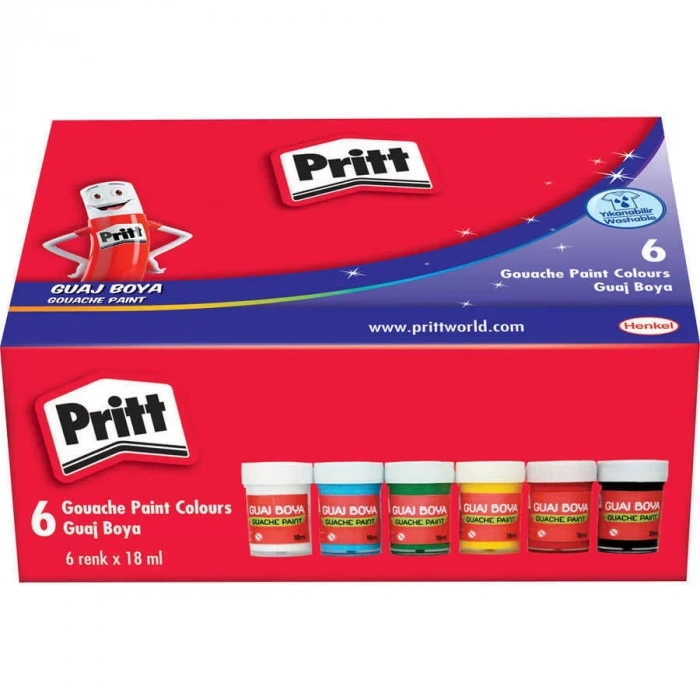 Pritt Guaj Boya 18ml 6 Renk