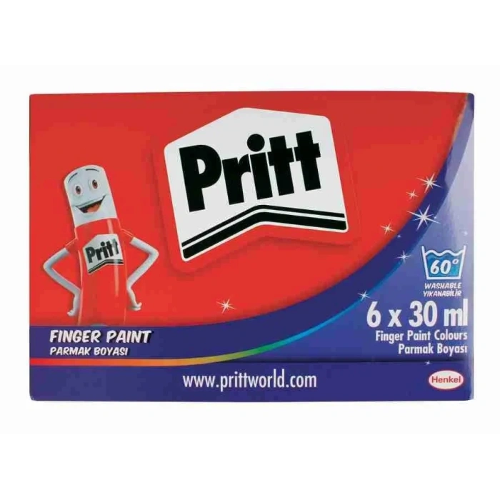 Pritt Parmak Boyası 6 Renk x 30 ml.
