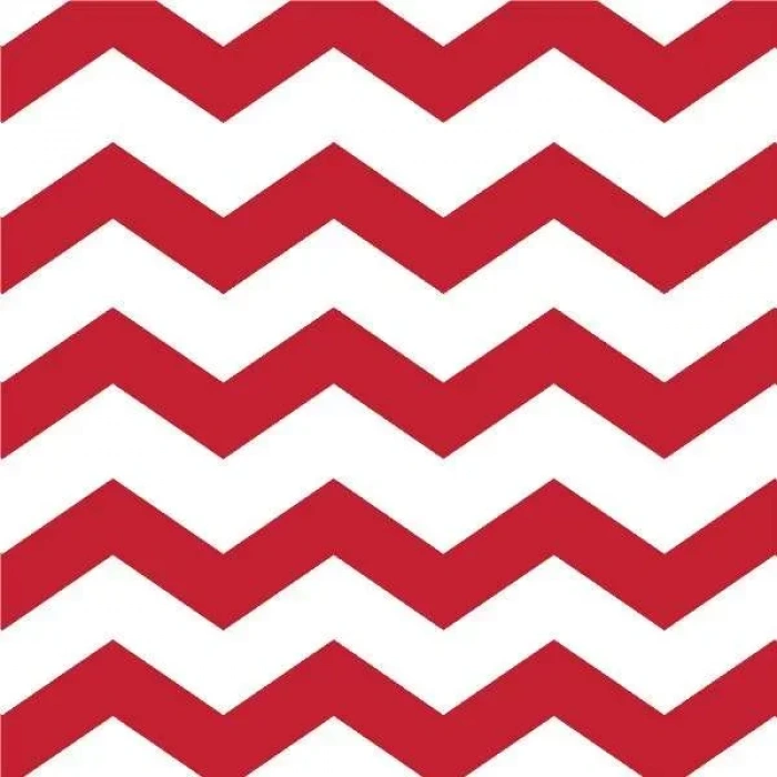 Puanlı ve Çizgili Kırmızı Küçük 16 lı Peçete