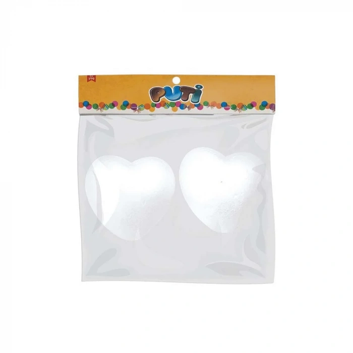Puti Köpük Kalp 10cm 5015