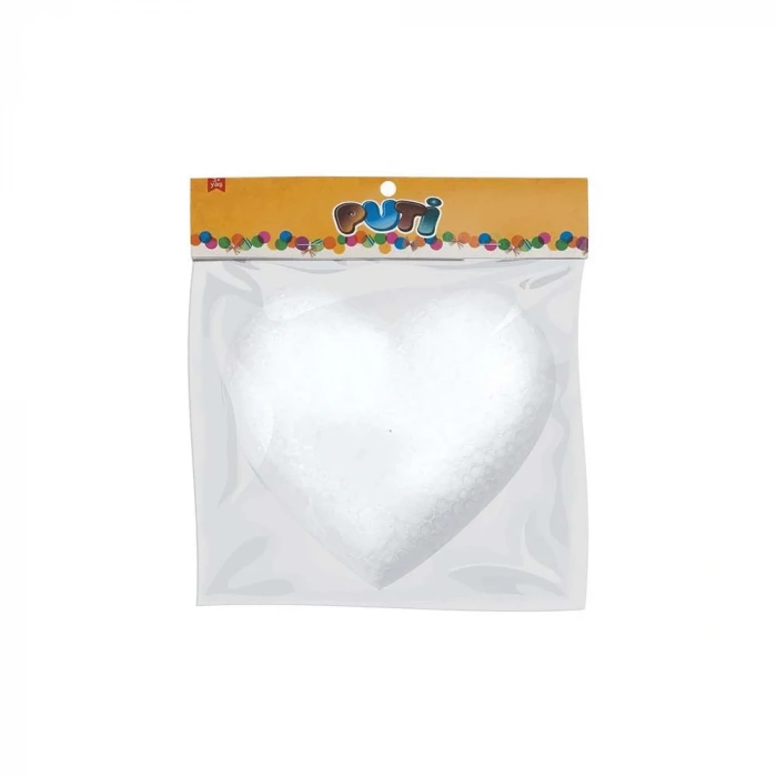 Puti Köpük Kalp 18cm 5022