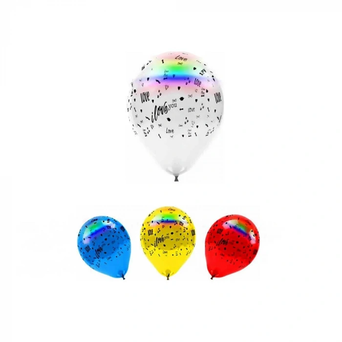 Rasyonel Balon Led Işıklı Love Baskılı 4lü