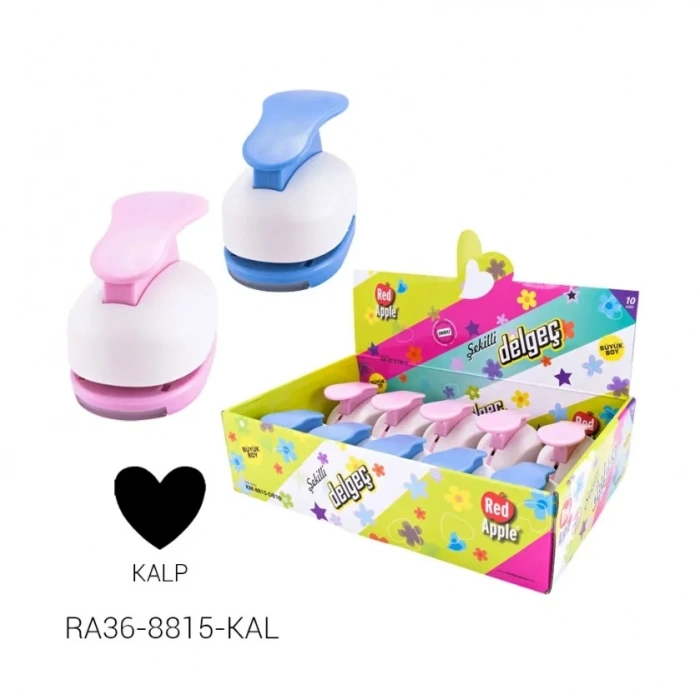 Red Apple Büyük Boy Şekilli Delgeç Şekilgeç 1.5 (3.8 cm.) KALP