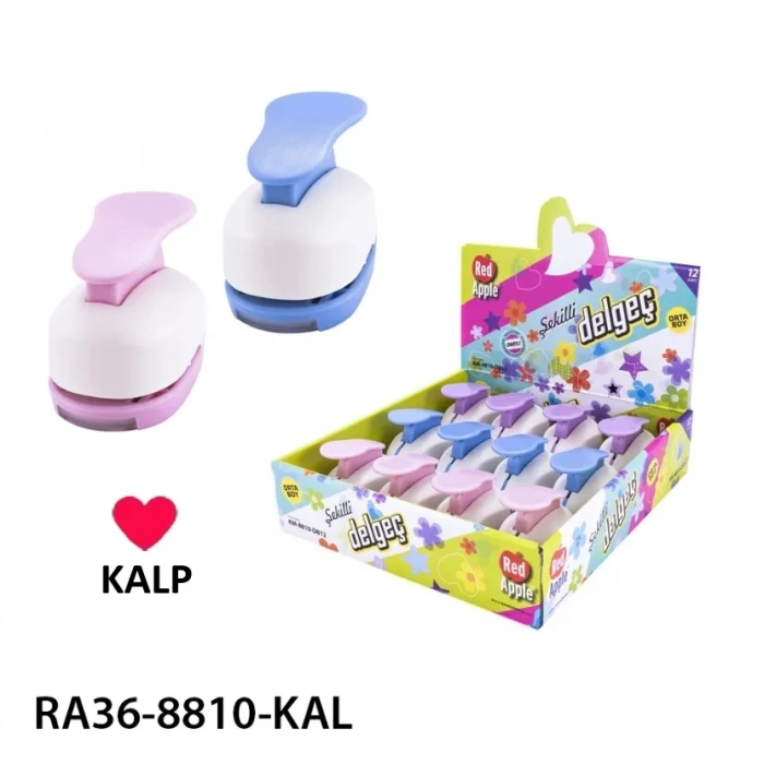 Red Apple Orta Boy Şekilli Delgeç Şekilgeç 1 (2.5 cm.) KALP