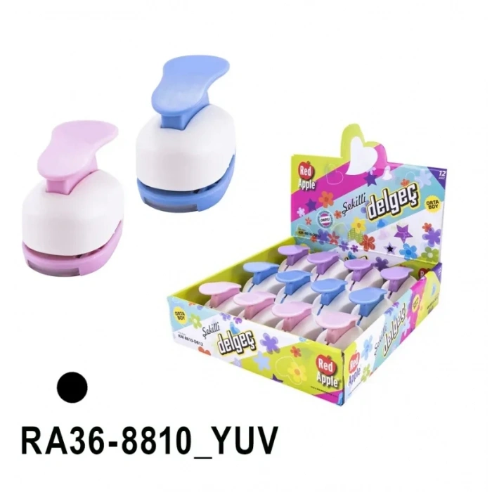 Red Apple Orta Boy Şekilli Delgeç Şekilgeç 1 (2.5 cm.) YUVARLAK