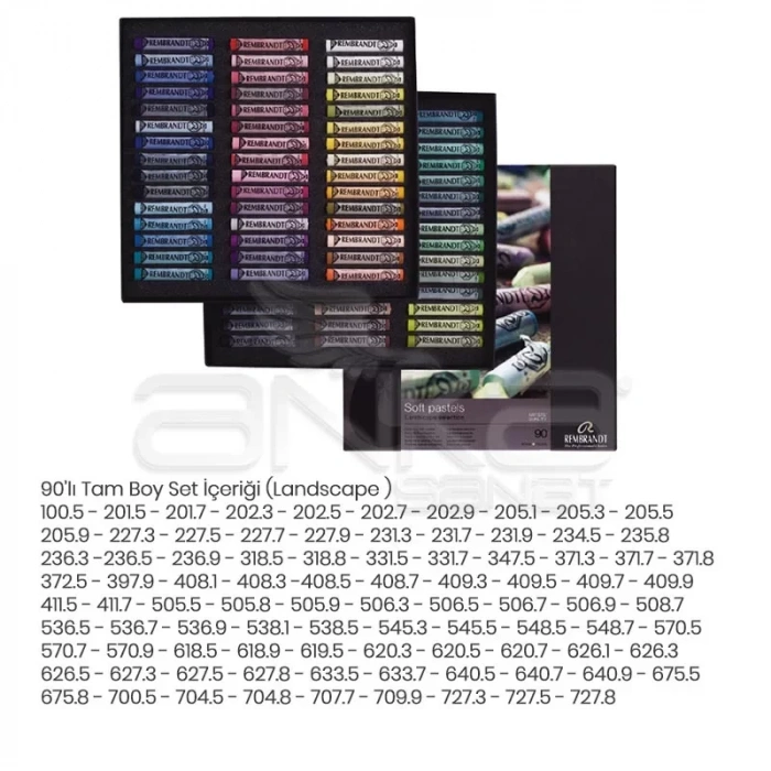 Rembrandt Soft Pastel Tam Boy Landscape 90lı Set
