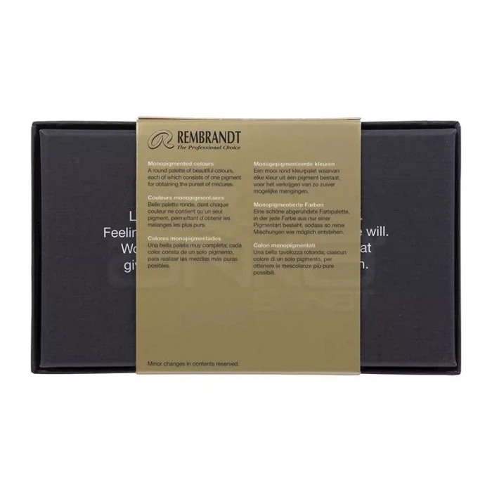 Rembrandt Sulu Boya Seti 12 Renk + Fırça Mono Pigmented