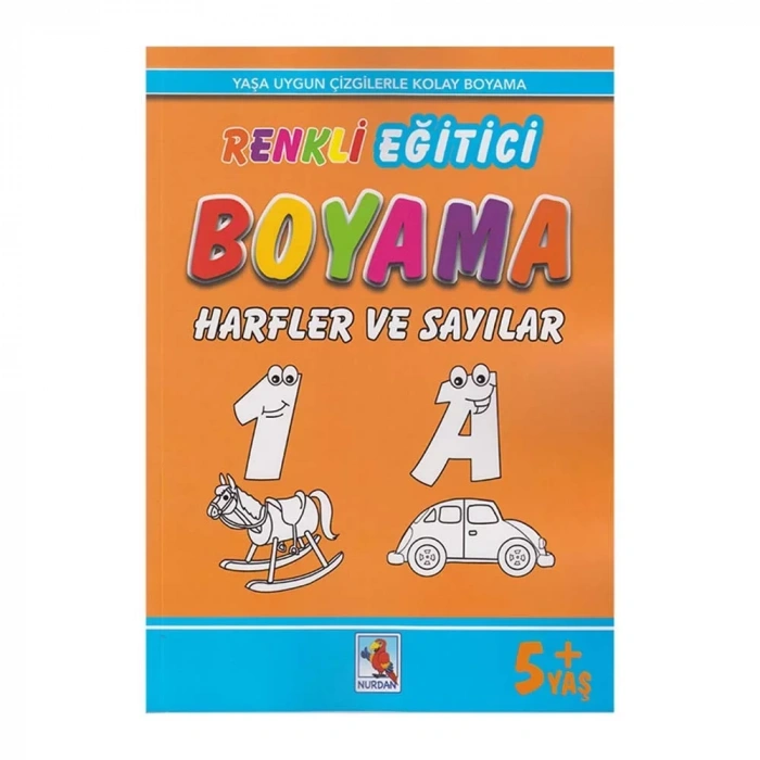 Renkli Eğitici Boyama - Harfler Ve Sayılar 5+ Yaş