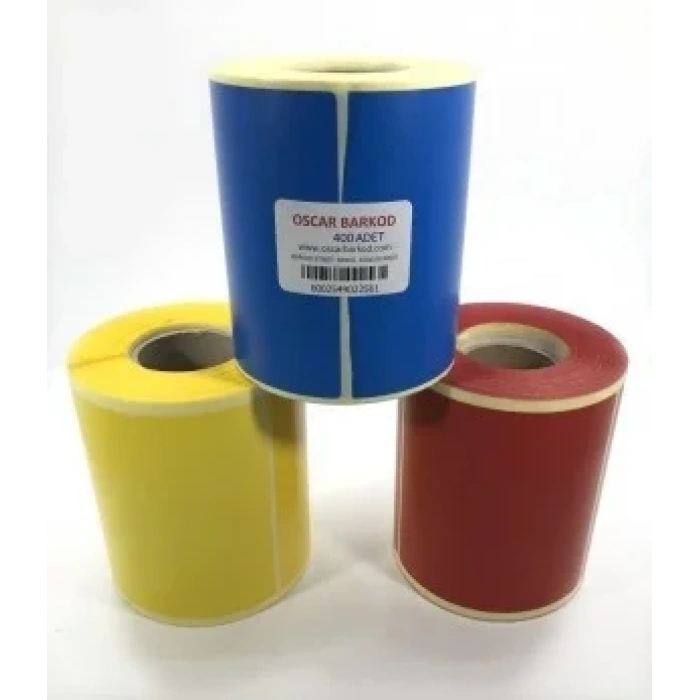 RENKLİ KUŞE ETİKET 100X100 400 ADET