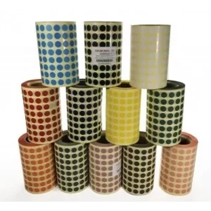RENKLİ NOKTA ETİKETİ 1CM 10,000 Lİ
