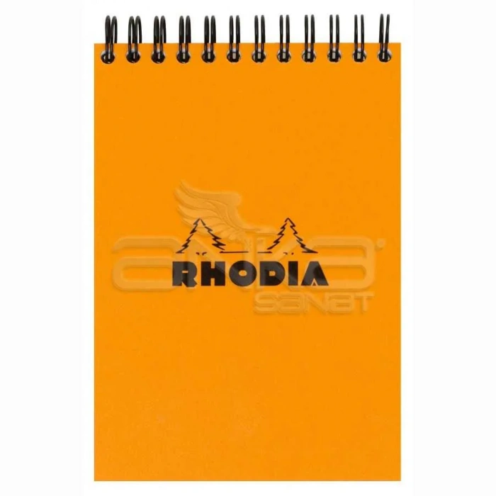 Rhodia Basic Kareli Bloknot Turuncu Kapak Spiralli 80g 80 Yaprak