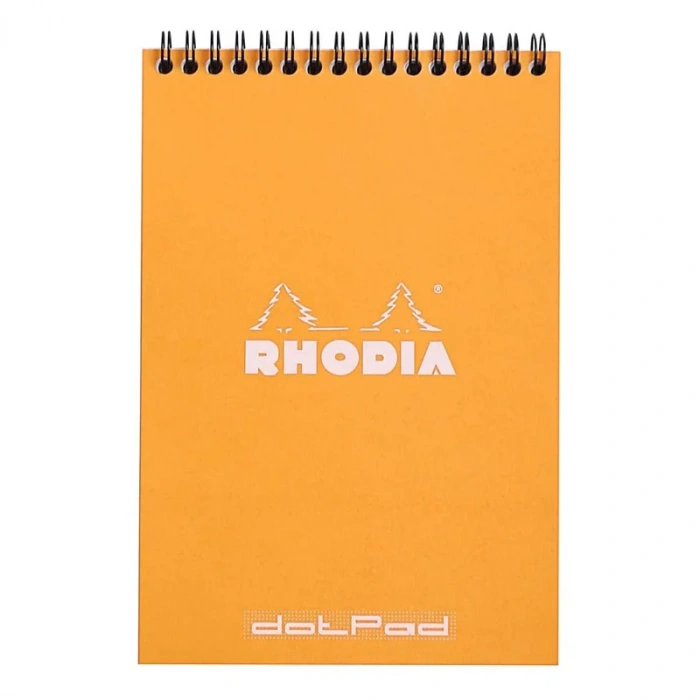 Rhodia Spiralli Noktalı Not Defteri Turuncu A5