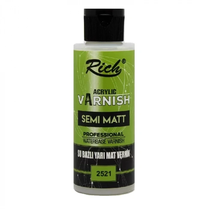 Rıch 2521 Su Bazlı Vernik Yarımat 01723 120 Cc
