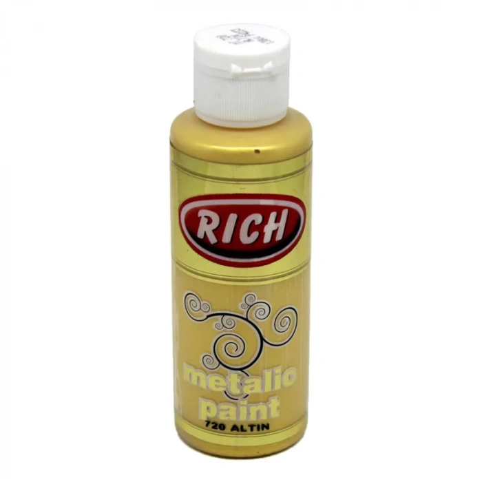 Rich Akrilik Metalik Boya 120ml 720 Altın
