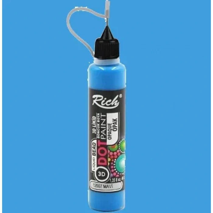Rich Dot Paınt Boncuk Boya Titanium Metalik  15130 Mavi