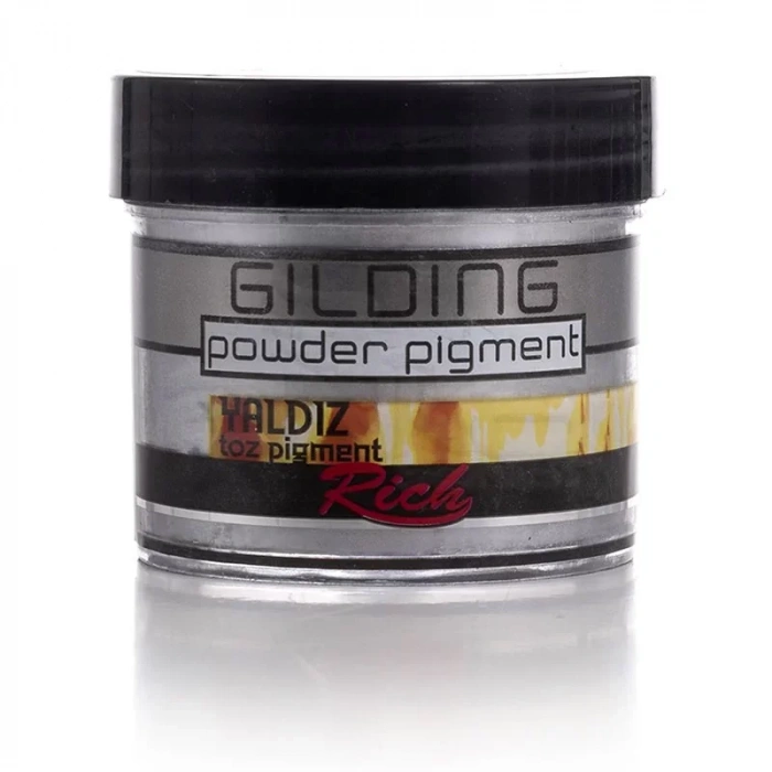 Rich Gilding Powder Yaldız Toz Pigment 60cc 11009 Gümüş