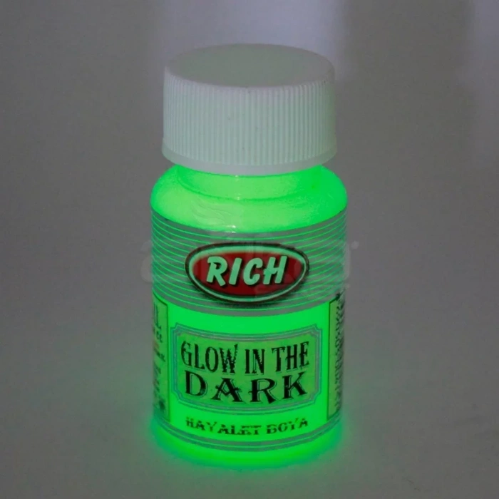 Rich Karanlıkta Parlayan Boya Glow In The Dark 50ml 3004 Yeşil