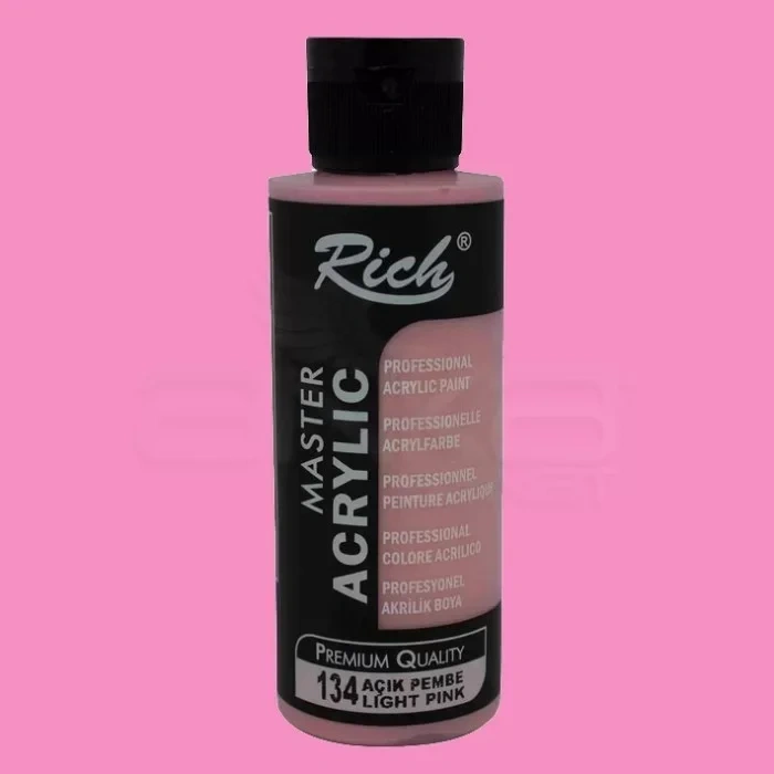 Rich Master Akrilik Boya 120ml 134 Açık Pembe