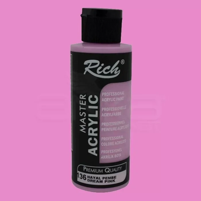 Rich Master Akrilik Boya 120ml 136 Hayal Pembe