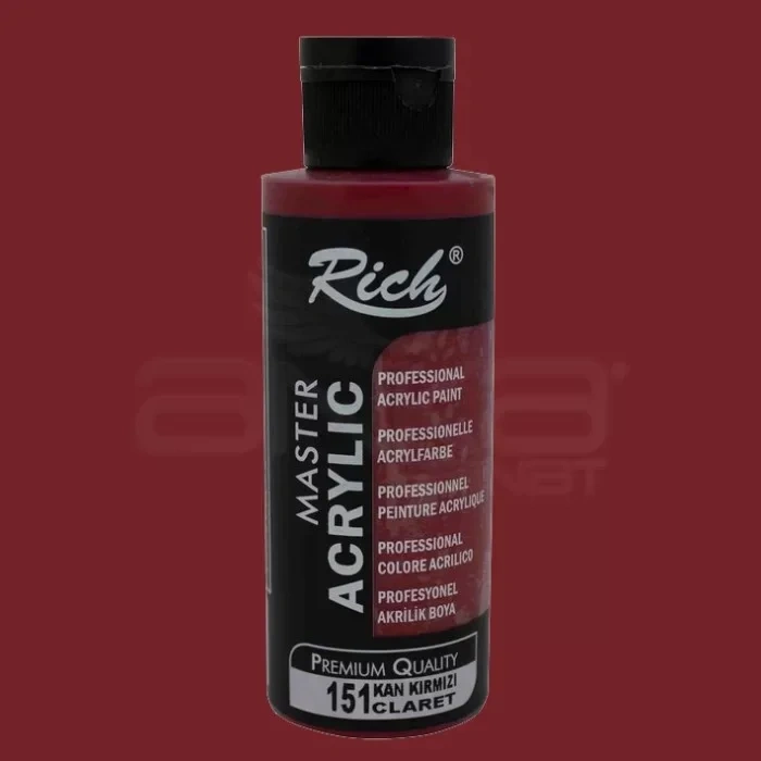 Rich Master Akrilik Boya 120ml 151 Kan Kırmızı