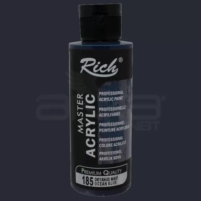 Rich Master Akrilik Boya 120ml 185 Okyanus Mavi
