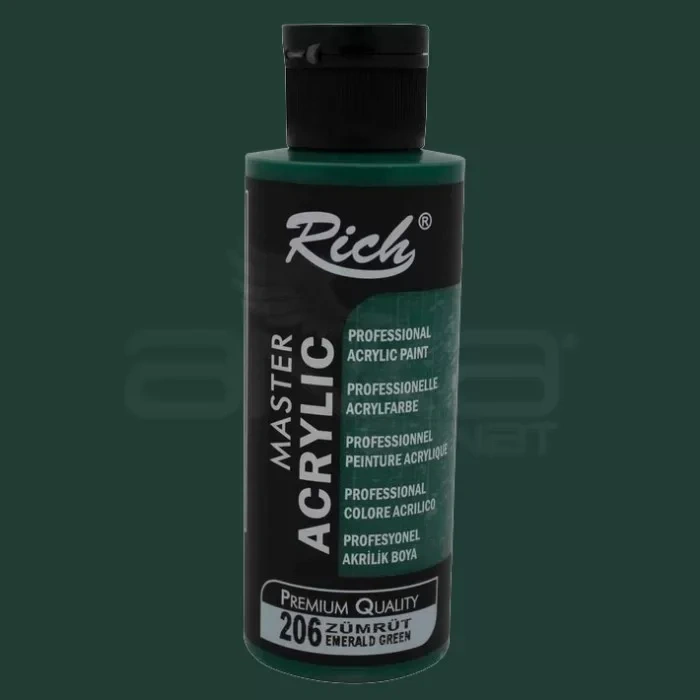 Rich Master Akrilik Boya 120ml 206 Zümrüt
