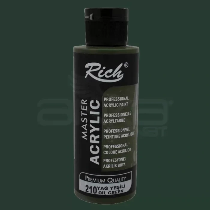 Rich Master Akrilik Boya 120ml 210 Yağ Yeşili