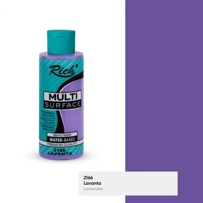 RICH MULTİ AKRİLİK BOYA 2166 LAVANTA 120 cc