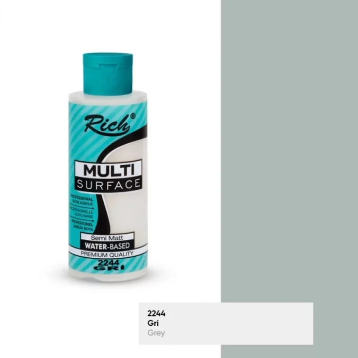 RICH MULTİ AKRİLİK BOYA 2244 GRİ 120 cc
