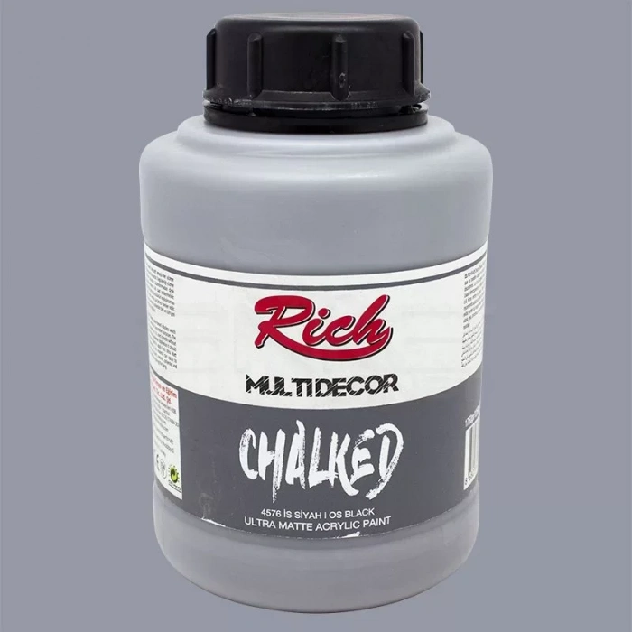 Rich Multi Decor Chalked Akrilik Boya 1750ml 4576 İs Siyah