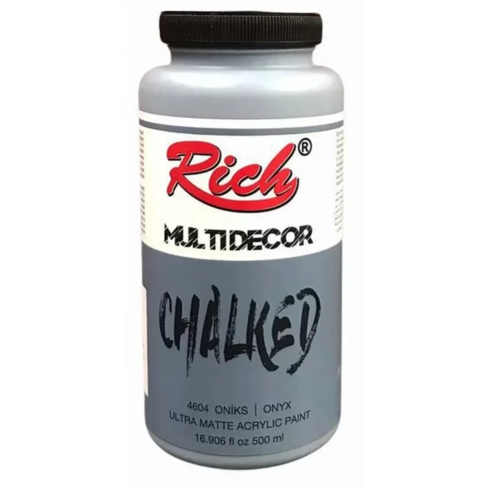 Rich Multi Decor Chalked Akrilik Boya 500ml 4604 Onıx