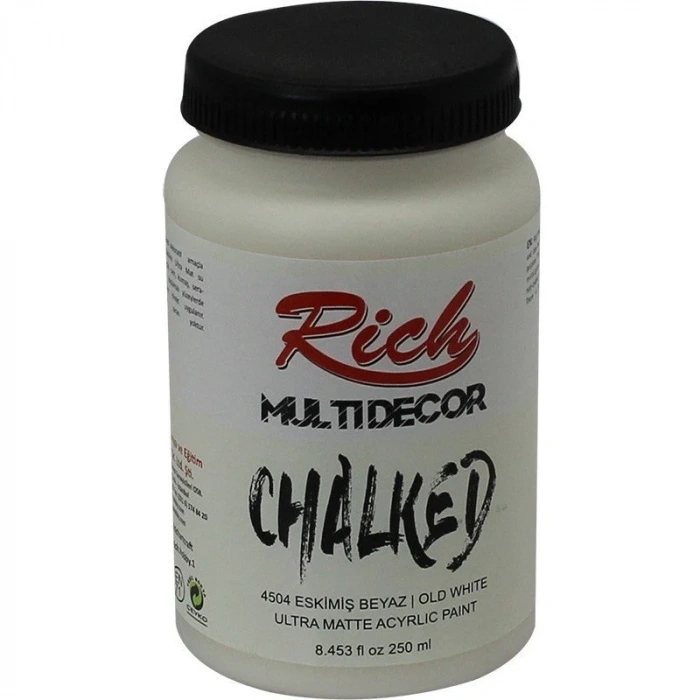 Rich Multi Decor Chalked Boya 250gr 4504 Eskimiş Beyaz