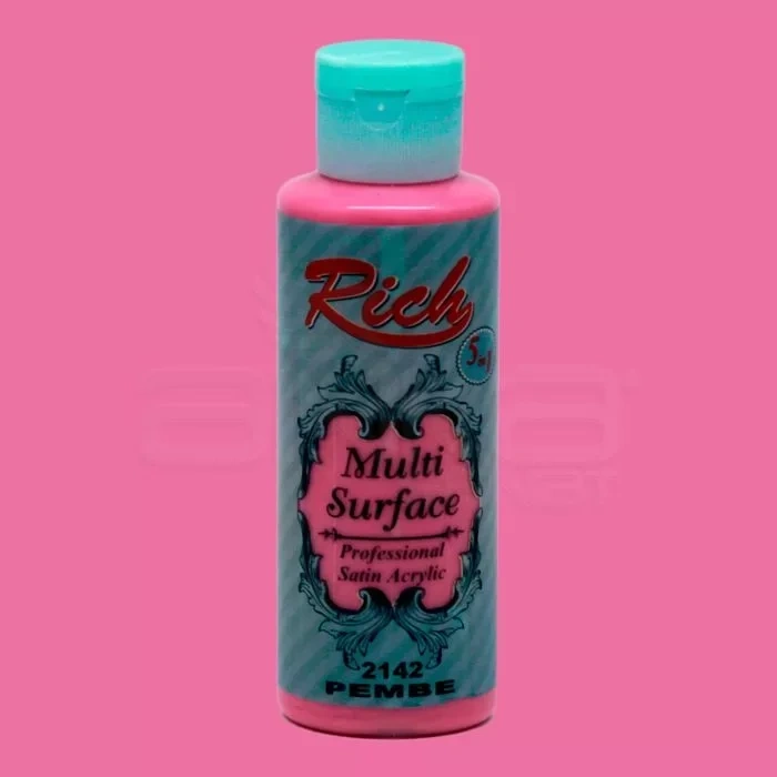 Rich Multi Surface Akrilik Boya 120ml 2142 Pembe