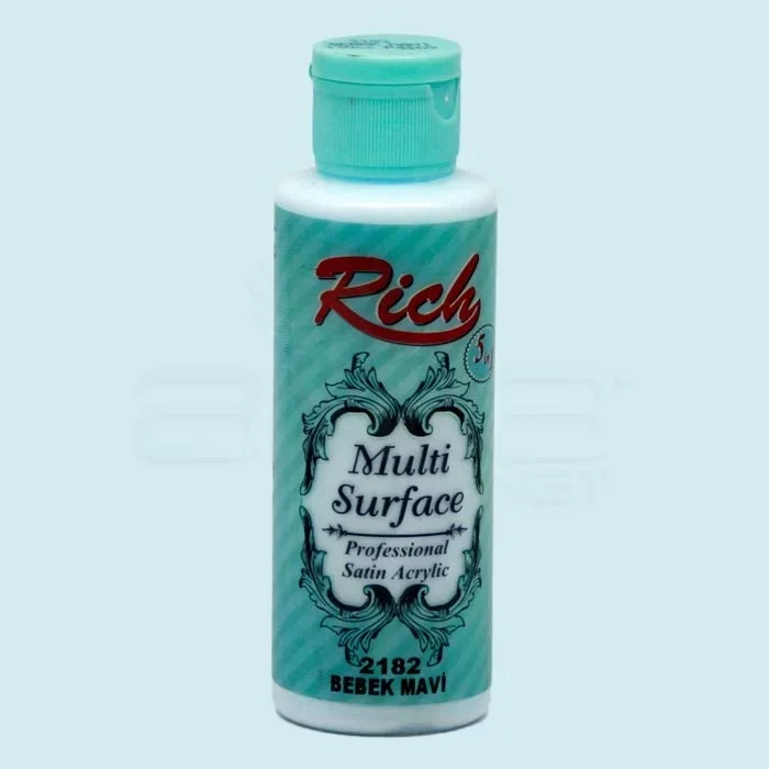 Rich Multi Surface Akrilik Boya 120ml 2182 Bebek Mavi