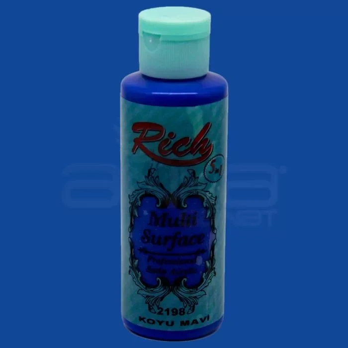 Rich Multi Surface Akrilik Boya 120ml 2198 Koyu Mavi