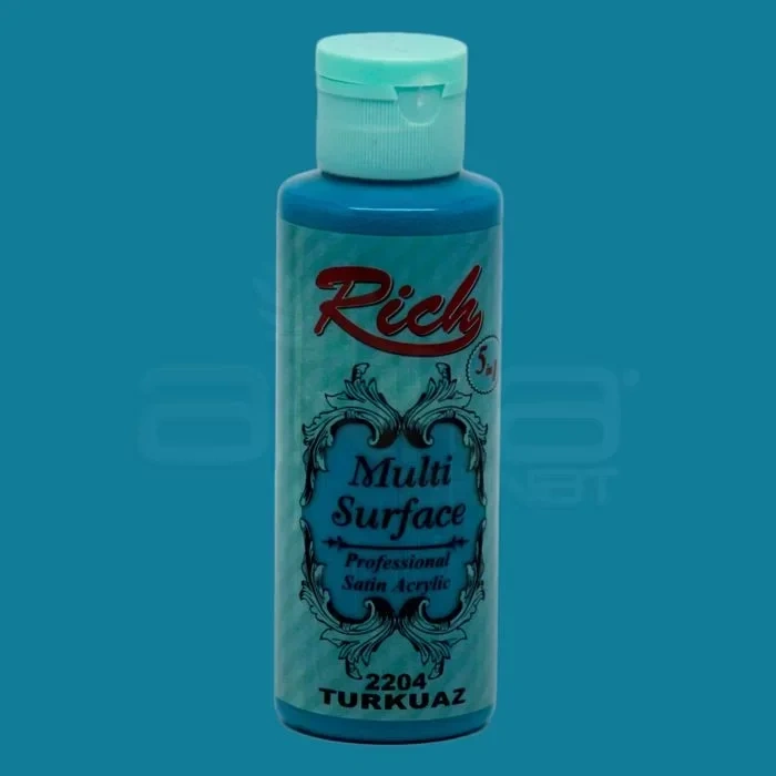 Rich Multi Surface Akrilik Boya 120ml 2204 Turkuaz