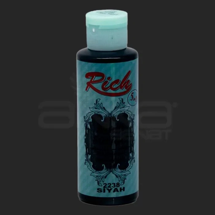 Rich Multi Surface Akrilik Boya 120ml 2238 Siyah