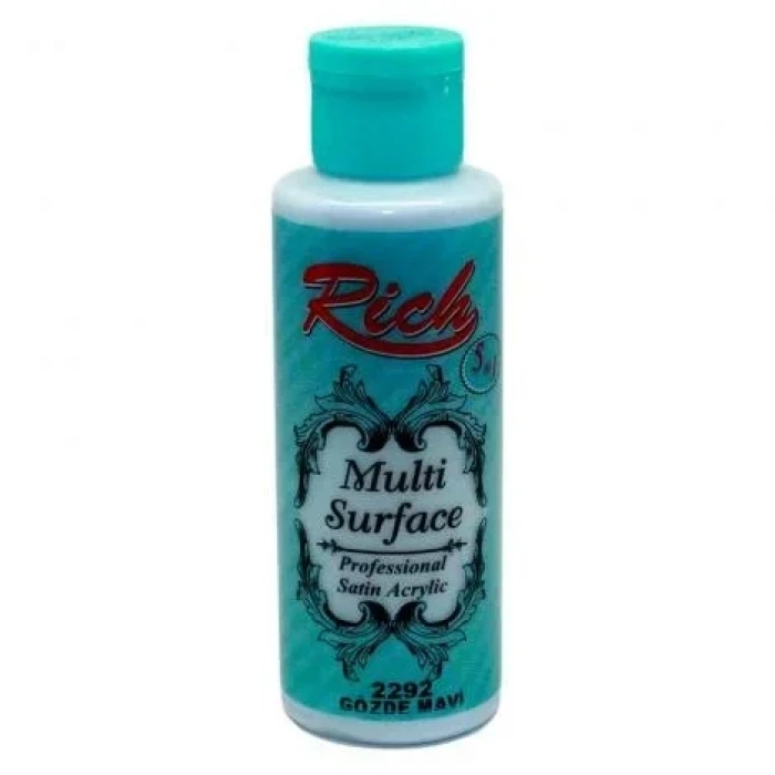 Rich Multi Surface Akrilik Boya 120ml 2292 Gözde Mavi