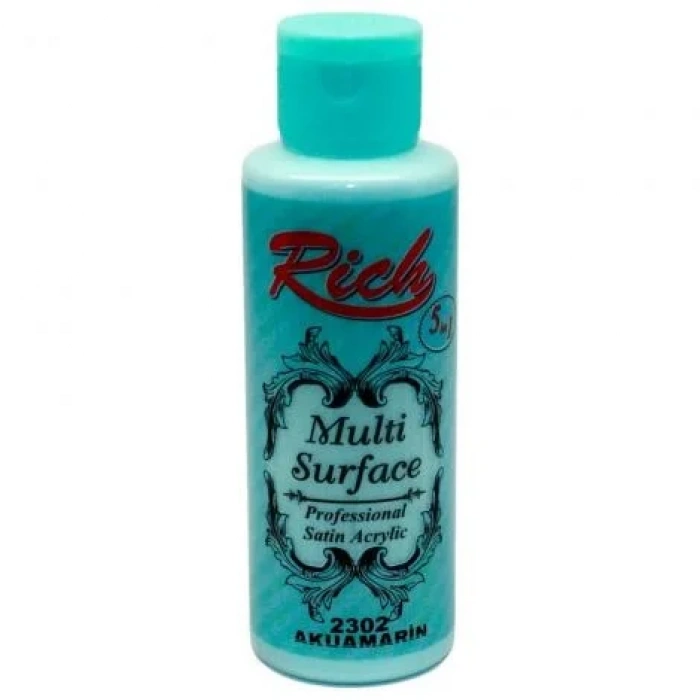 Rich Multi Surface Akrilik Boya 120ml 2302 Akuamarin