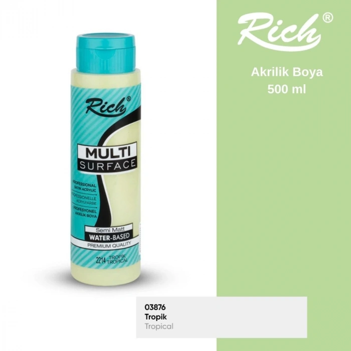 Rich Multi Surface Akrilik Boya 500ml 2214 Tropik