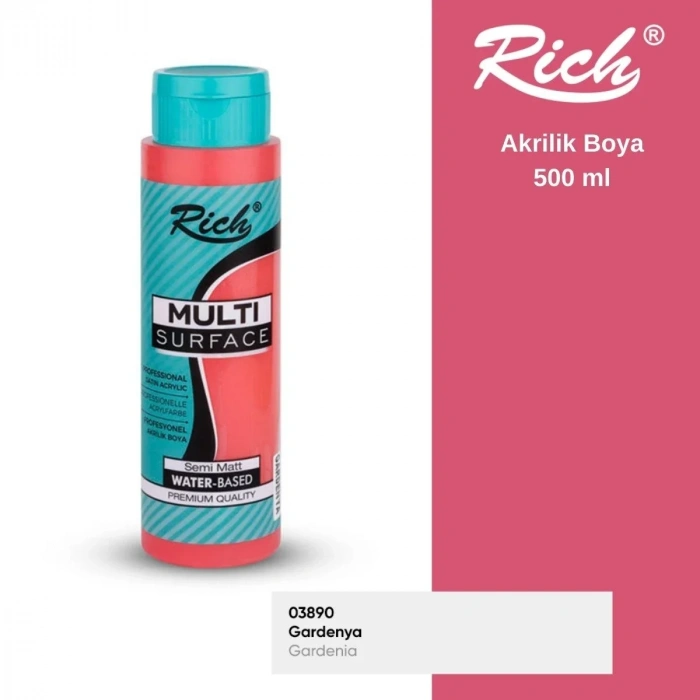 Rich Multi Surface Akrilik Boya 500ml 2296 Gardenya